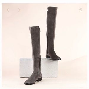 A. Soliani Pisa gray suede size 6